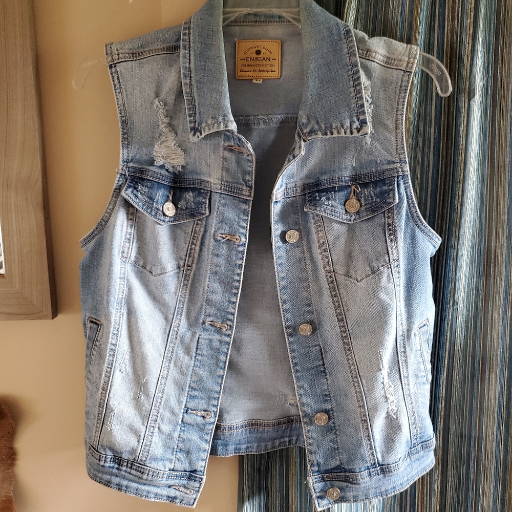 Jean vest jacket